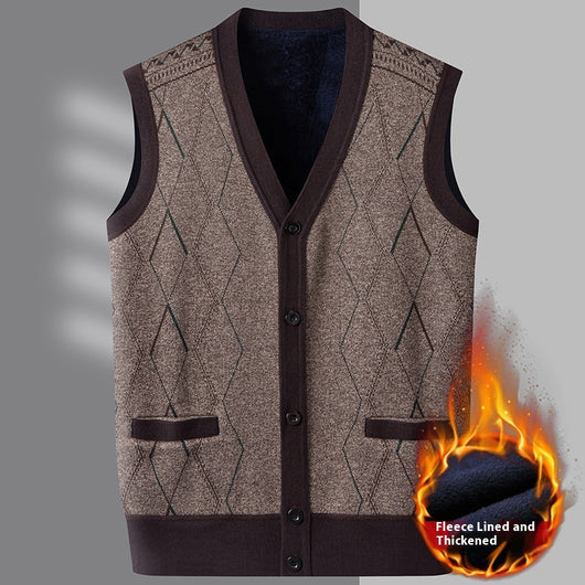 Chaleco Cardigan Hombre Cuello V - Versátil para Primavera y Otoño - Image 9