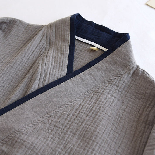 Pijama Kimono Hanfu de Algodón Puro para Hombre - Image 29