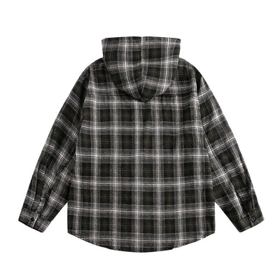 Camisa a Cuadros con Capucha para Hombre y Mujer - Image 18