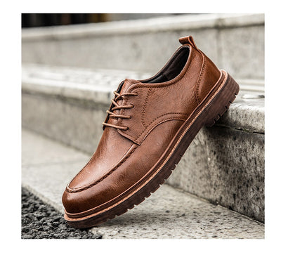 Zapatos de Cuero Casual Estilo Británico - Versátiles y Elegantes - Image 14