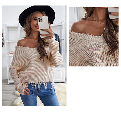 Suéter Slim V-Cuello en Colores Sólidos - Image 32
