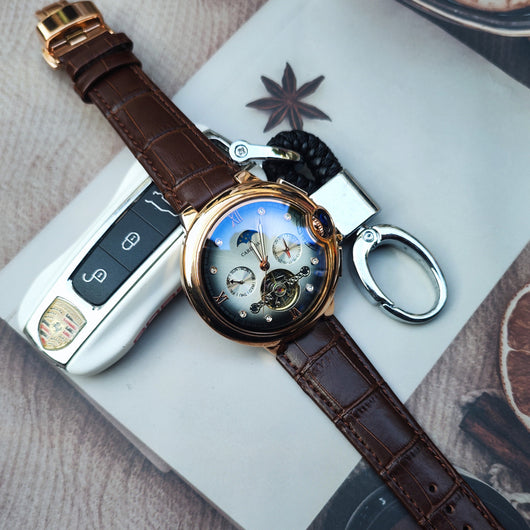 Reloj Automático Tourbillon para Hombre - Movimiento Mecánico de Precisión - Image 3