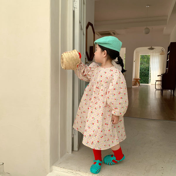 Vestido Infantil Floral Elegante para Niña