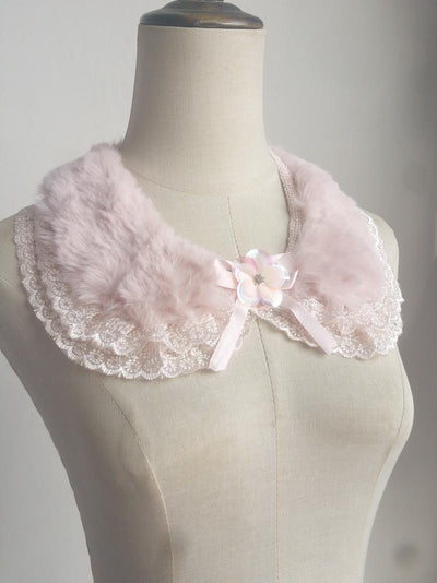 Blusa Versátil con Encaje y Cuello de Pelaje Adorable - Image 11