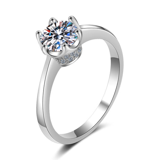 Anillo Pulsera de Seis Puntas con Diamante de 1 Quilate Tendencia Net Red - Image 6