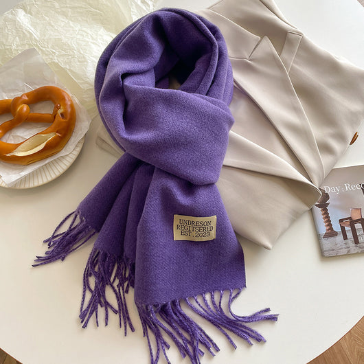 Bufanda de Cachemira para Mujer - Combinación de Colores Otoño Invierno - Image 17
