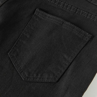 Pantalón Cigarette Retro Cintura Alta Crop Stretch Denim - Image 13