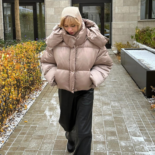 Chaqueta Acolchada de Algodón con Cierre para Mujer - Elegancia y Calidez