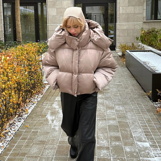Chaqueta Acolchada de Algodón con Cierre para Mujer - Elegancia y Calidez