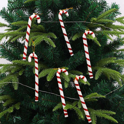 Bastón Navideño con Decoración Anciano - Adorno Colgante Festivo - Image 12