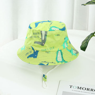 Gorro de Sol para Niño y Niña con Ala Ancha y Estampado de Dinosaurios - Image 25