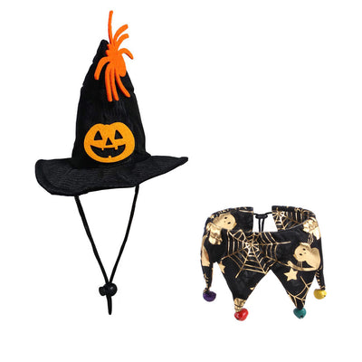 Conjunto Halloween Gorro y Bufanda Calavera con Capa de Gato - Image 2