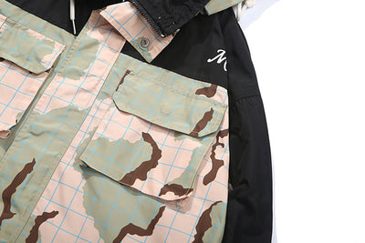 Chaqueta Casual de Patchwork Camuflado con Múltiples Bolsillos - Image 8