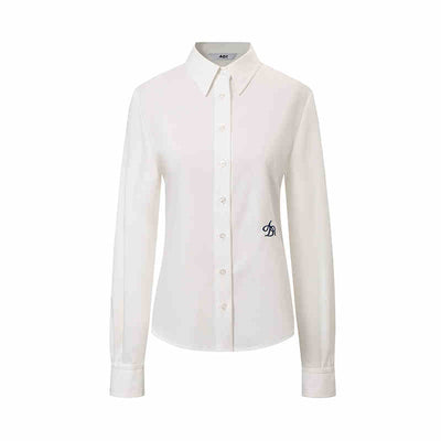 Blusa Universitaria Manga Larga Ajustada al Busto - Image 5