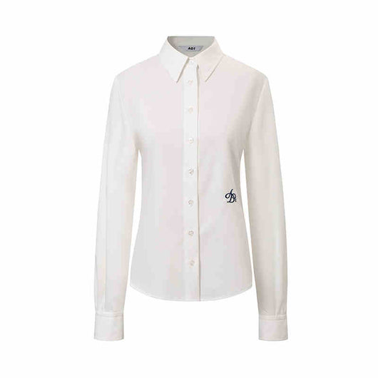 Blusa Universitaria Manga Larga Ajustada al Busto - Image 5