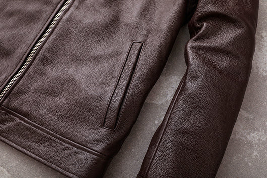 Saco de Vestir Marrón Oscuro para Hombre Talla Grande con Solapa Clásica - Image 9