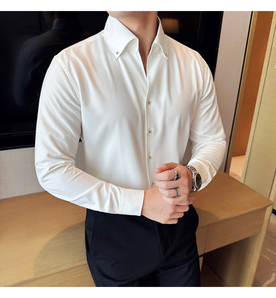 Camisa Denim de Manga Larga para Hombre - Image 8