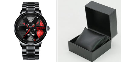 Reloj de Cuarzo Impermeable con Ruedas de Acero Inoxidable para Hombre - Image 29
