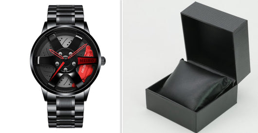 Reloj de Cuarzo Impermeable con Ruedas de Acero Inoxidable para Hombre - Image 29
