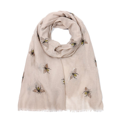 Pañoleta Protectora con Estampado de Abejas - Protección Solar y Calidez para Viajes - Image 6