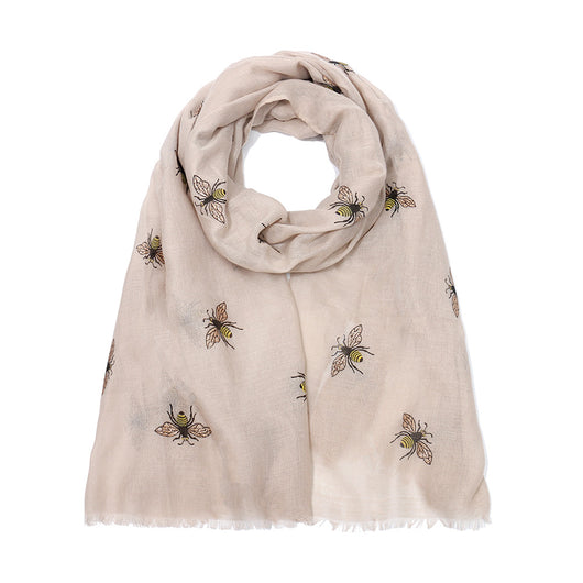 Pañoleta Protectora con Estampado de Abejas - Protección Solar y Calidez para Viajes - Image 6