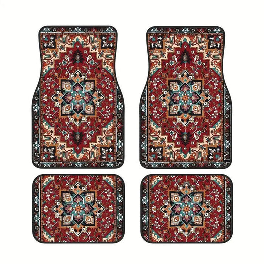 Juego de Tapetes para Auto Estilo Bohemio Retro - Image 5