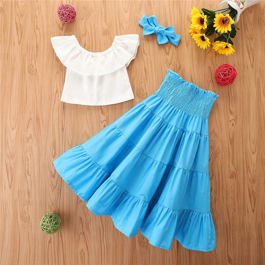 Blusa Infantil con Volantes y Mangas Globo - Estilo Europeo - Image 3