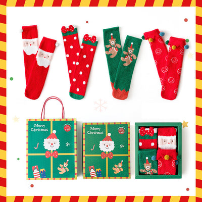 Set de Calcetines Navideños Padre e Hijo con Forro Aterciopelado - Image 5