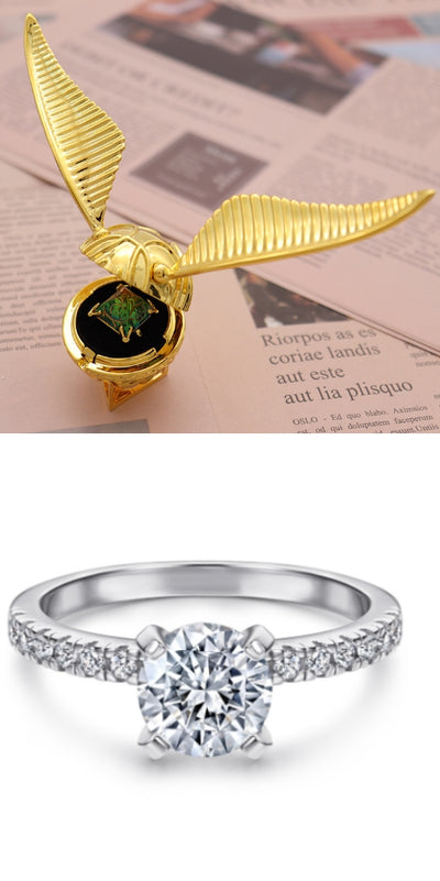 Caja de Anillo Propuesta con Alas Giratorias - Joyero Romántico - Image 26
