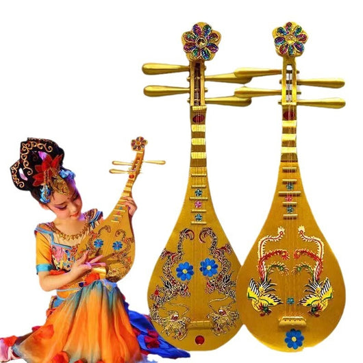 Pipa Dunhuang Simulada con Sonido - Instrumento Musical Educativo - Image 5