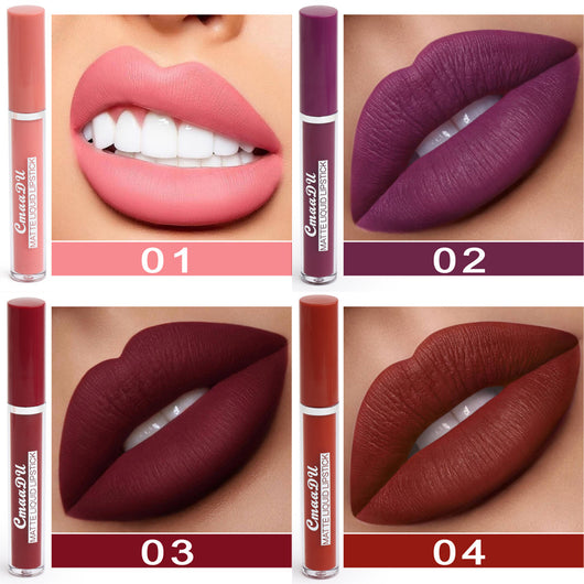 Labial Mate Impermeable de Larga Duración con Fórmula Antiadherente - Image 4