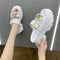 Sandalias y Pantuflas Elevadoras con Hebilla Metálica y Plantilla de Espuma