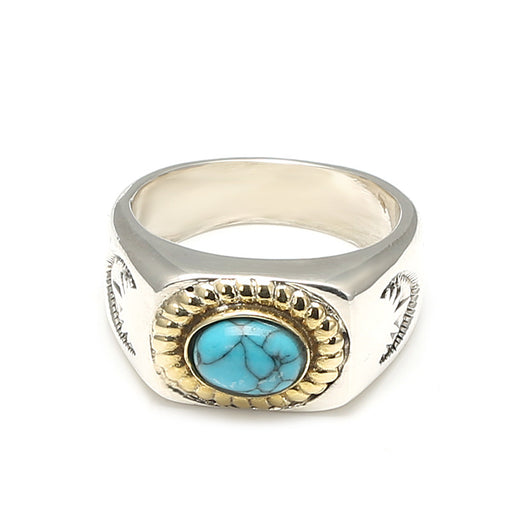 Anillo de Plata Esterlina con Turquesa Takahashi - Image 3