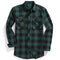 Camisa de Franela Cuadriculada Casual para Hombre con Bolsillos de Pecho