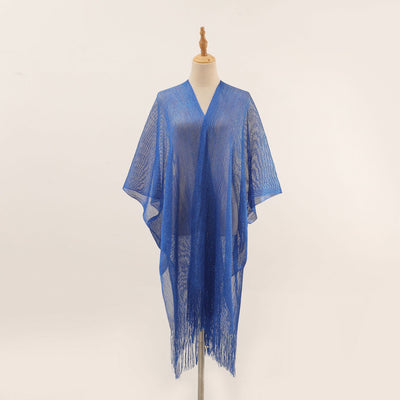 Pareo de Seda Gold y Silver - Blusa Playera con Abertura Lateral para Protección Solar - Image 11