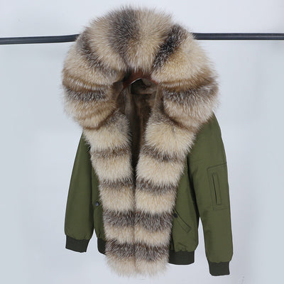 Abrigo de Piel con Cuello Desmontable y Compartimento Interior para Mujer - Image 16