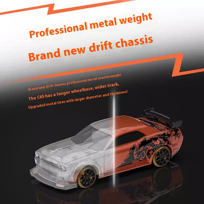 Auto RC Drift Miniatura C65 Tracción Trasera Control Remoto - Image 3
