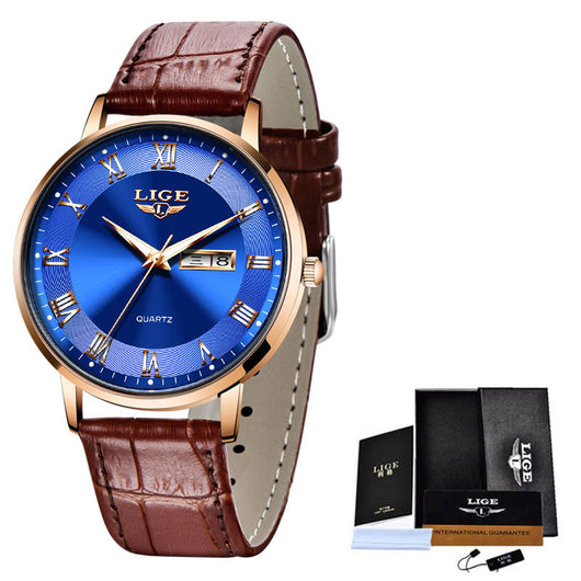 Reloj de Cuarzo Elegante para Mujer con Calendario Dual y Resistencia al Agua - Image 2