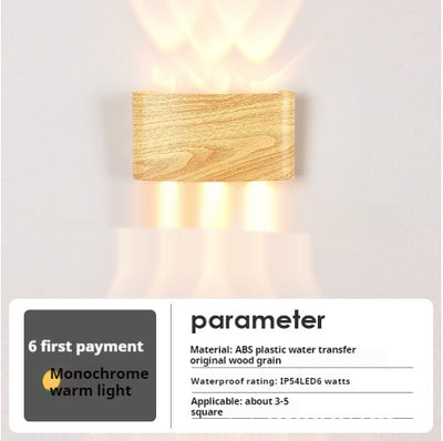 Lámpara de Pared de Madera Maciza con Diseño Personalizado para Mesita de Noche - Image 3