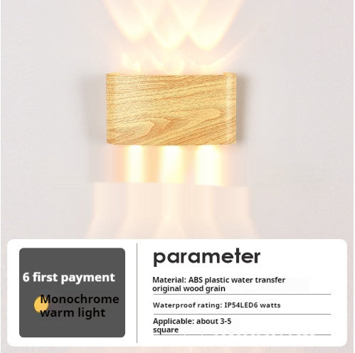 Lámpara de Pared de Madera Maciza con Diseño Personalizado para Mesita de Noche - Image 3