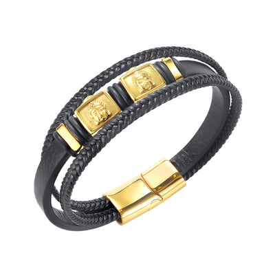 Pulsera de Cuero Vintage para Hombre - Joyería de Importación - Image 9