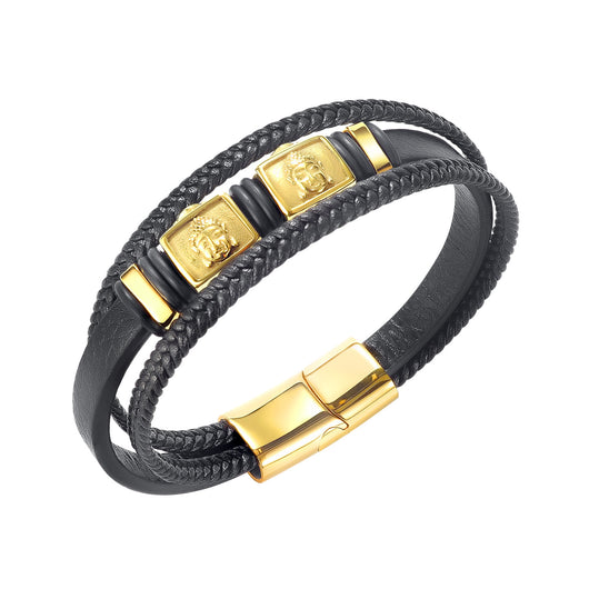 Pulsera de Cuero Vintage para Hombre - Joyería de Importación - Image 9