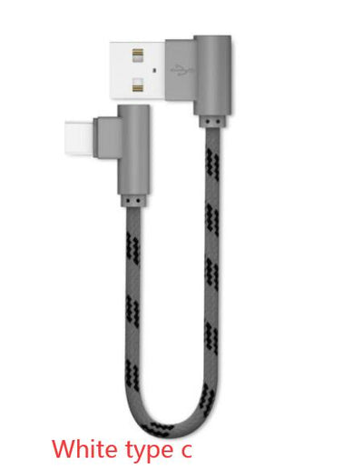 Cable de Carga Micro USB Acodado 90° Trenzado Reforzado 20cm - Image 10