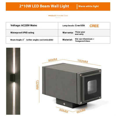 Lámpara de Pared Exterior Doble Cabezal IP65 - Iluminación Impermeable para Fachada - Image 12