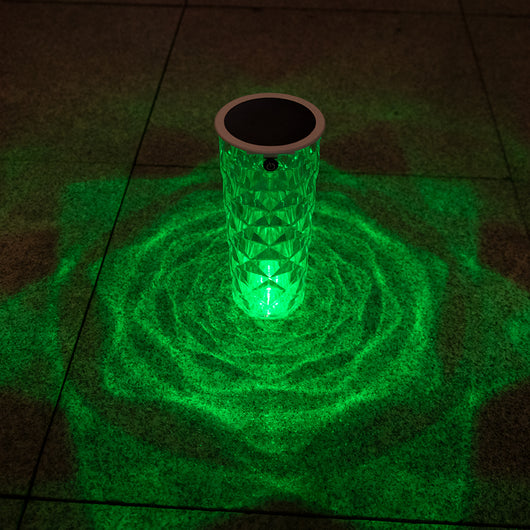Lámpara Solar de Jardín con Cristal Multicolor Rosa - Luz LED Romántica - Image 10