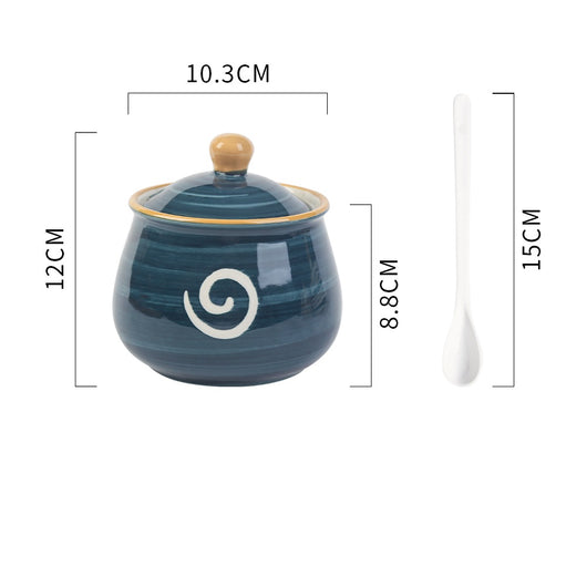Juego de Recipientes de Cerámica para Condimentos de Cocina - Image 12