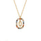 Sterling Plateado Letter Necklace Female Niche Design Sense O