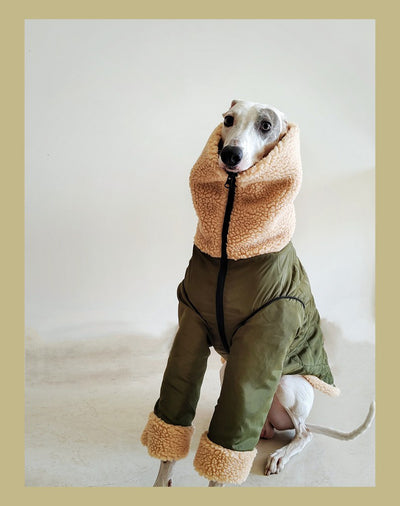 Abrigo Reversible de Lana Polar Gruesa para Galgos y Whippets - Image 4