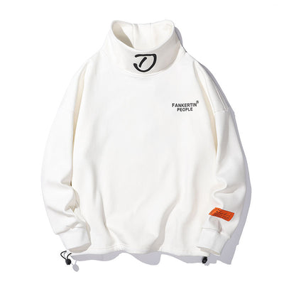Sudadera Cuello Alto Holgada con Bordado - Image 5