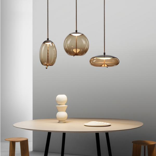 Lámpara Colgante de Cristal Elegante para Comedor y Sala